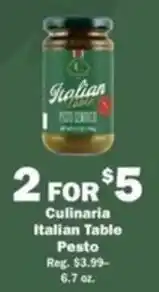 Schnucks Culinaria Italian Table Pesto offer