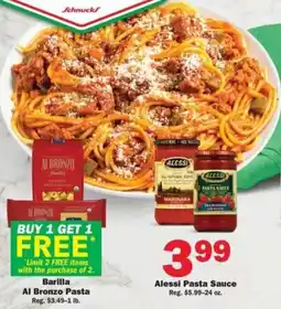 Schnucks Barilla Al Bronzo Pasta offer