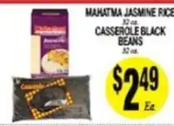 Arlan's Market Mahatma jasmine rice, casserole black beans offer