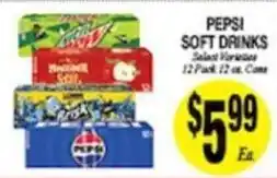 Arlan's Market Pepsi soft drinks offer