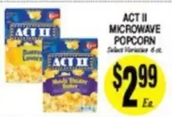 Arlan's Market Act II microwave popcorn offer