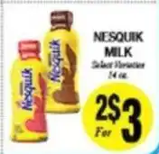 Arlan's Market Nesquik milk offer