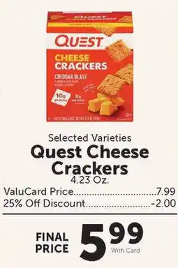 Food City Quest Cheese Crackers offer