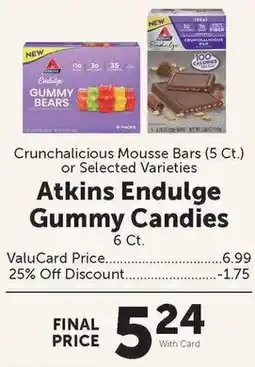Food City Atkins Endulge Gummy Candies offer
