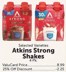 Food City Atkins Strong Shakes offer