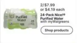 Walgreens Nice! Purified Water offer