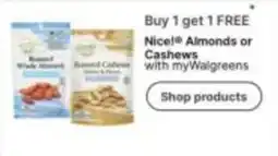 Walgreens Nice!® Almonds or Cashews offer