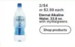Walgreens Eternal Alkaline Water offer