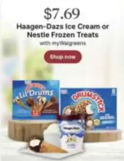 Walgreens Haagen-Dazs Ice Cream or Nestle Frozen Treats offer