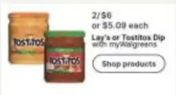 Walgreens Lay's or Tostitos Dip offer