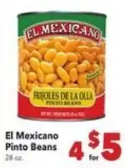 Vallarta Supermarkets El Mexicano Pinto Beans offer