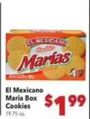 Vallarta Supermarkets El Mexicano Maria Box Cookies offer