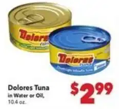 Vallarta Supermarkets Dolores Tuna offer