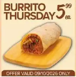 Fiesta Mart Burrito offer