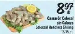 Fiesta Mart Colossal Headless Shrimp offer