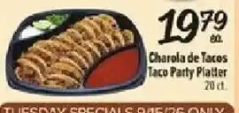 Charola de Tacos Taco Party Platter