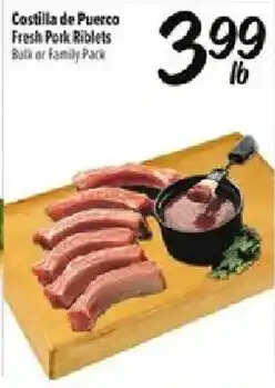 Fiesta Mart Costilla de Puerco Fresh Pork Ribslets offer