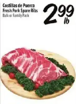 Fiesta Mart Castillas de Puerco Fresh Pork Spare Ribs offer