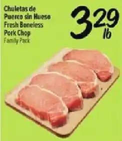 Fiesta Mart Fresh Boneless Pork Chop Family Pack offer