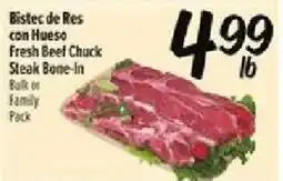 Fiesta Mart Fresh Beef Chuck Steak Bone-In offer