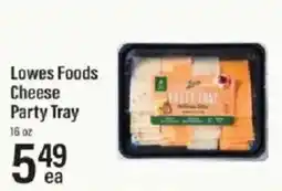 Lowes Foods Lowes Foods Cheese Party Tray offer