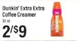 Lowes Foods Dunkin' extra extra coffee creamer offer