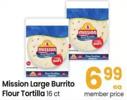 Safeway Mission Large Burrito Flour Tortilla offer