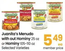 Safeway Juanita's Menudo offer