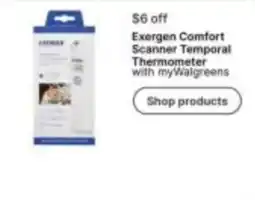 Walgreens Exergen Comfort Scanner Temporal Thermometer offer
