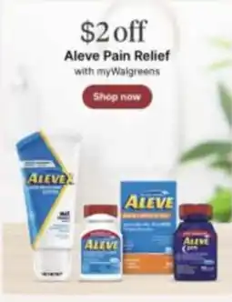 Walgreens Aleve Pain Relief offer
