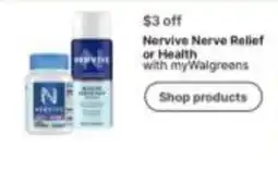 Walgreens Nervive Nerve Relief or Health offer