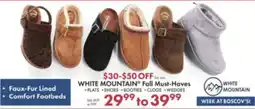 Boscov's White Mountain Fall Must-Haves offer