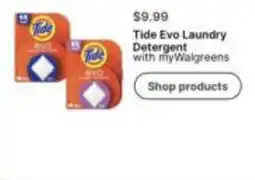 Walgreens Tide Evo Laundry Detergent with myWalgreens offer