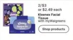 Walgreens Kleenex Facial Tissue offer