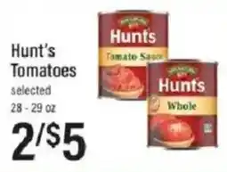 Lowes Foods Hunt's tomatoes offer
