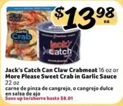 Fresco y Más Jack's Catch Can Claw Crabmeat offer
