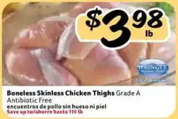 Fresco y Más Springer Boneless Skinless Chicken Thighs offer