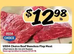 Fresco y Más Usda choice beef boneless flap meat offer
