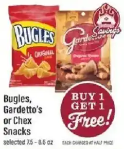 Lowes Foods Bugles, Gardetto's or Chex Snacks offer