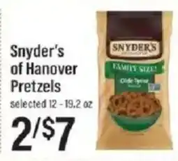 Lowes Foods Snyder's of Hanover pretzels offer