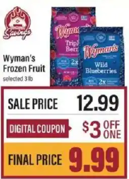 Lowes Foods Wyman's Frozen Fruit offer