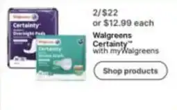 Walgreens Walgreens Certainty offer