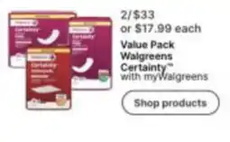 Walgreens Walgreens Certainty offer