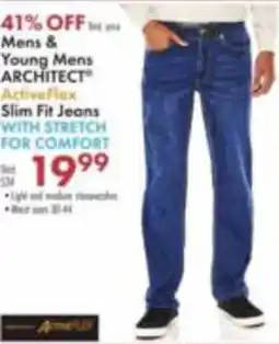Boscov's Architect ActiveFlex slim fit jeans offer