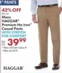 Boscov's Haggard premium no iron casual pants offer