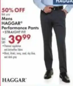 Boscov's Mens Haggard Performance Pants offer