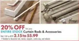 Boscov's Fancy Curtain Rods & Accessories offer