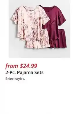 JC Penney 2-Pc. Pajama Sets offer