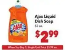 Vallarta Supermarkets Ajax liquid dish soap offer