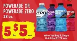 Vallarta Supermarkets Powerade or Powerade Zero offer